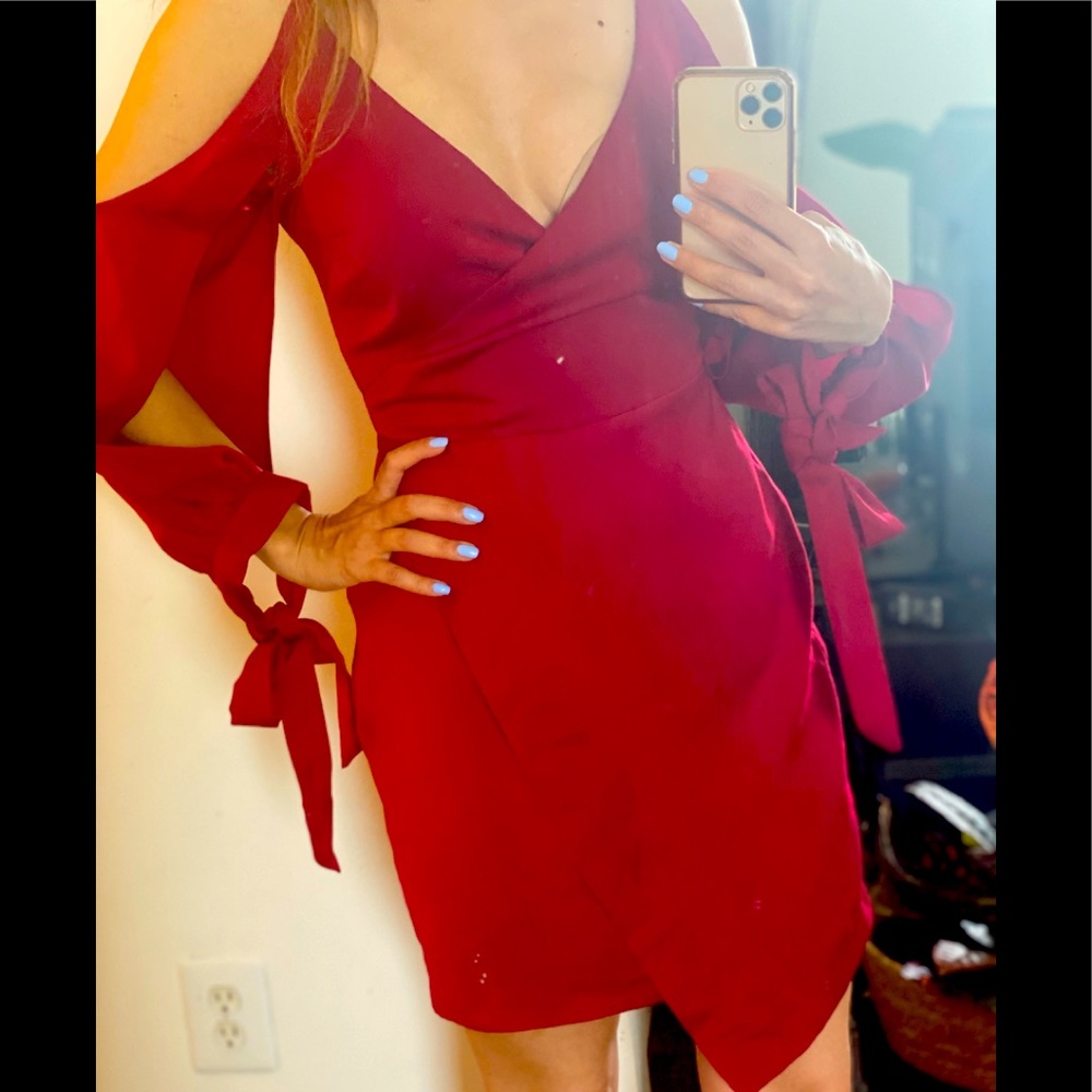 Red cute dress, excellent used